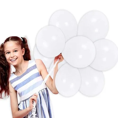 100 ballons blanc pour fêtes anniversaire mariage baptême st valentin noël 30/40cm