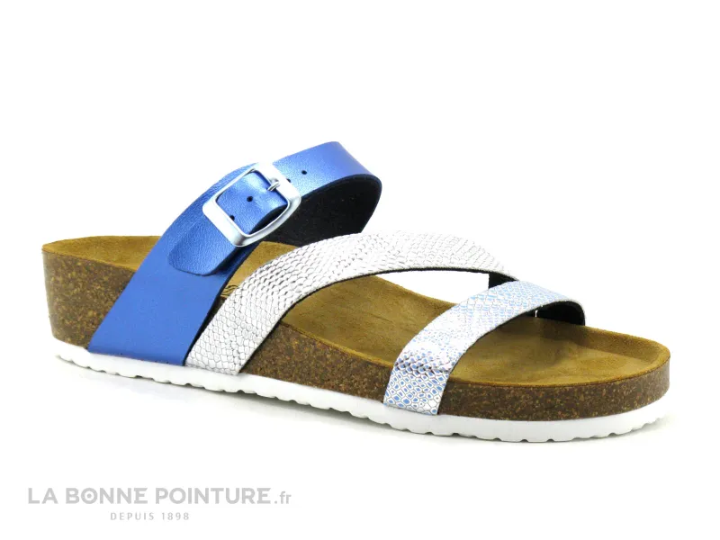 Achat chaussures Bio Life Femme Mule, vente Bio Life 1533 Aqua Marine - Mule compensee Femme