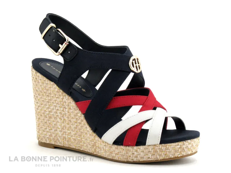 Achat chaussures Tommy Hilfiger Femme Sandale et Nu-pieds, vente Tommy Hilfiger FW0FW04104 Iconic Elena Harware - Nu-pieds