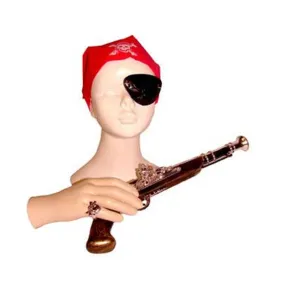 Acheter accessoire de pirate boucanier avec bague bandana cache-oeil