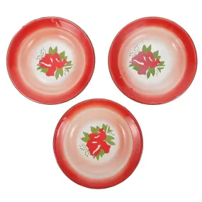 Assiette Rouge Vintage