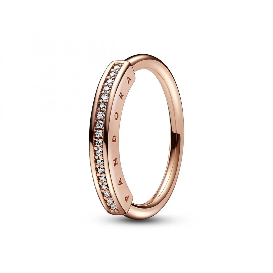 Bague en Métal doré à l'or rose fin 585/1000 pour Femme Pandora Signature  | 3 Suisses