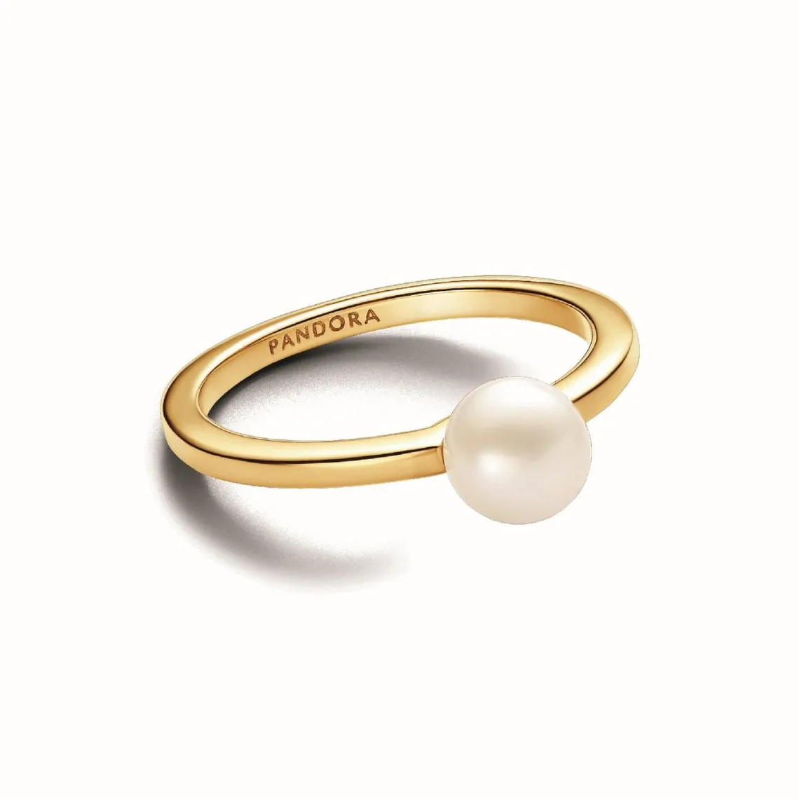 Bague femme métal doré à l'or fin avec perle Pandora Timeless | 3 Suisses