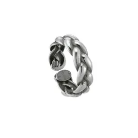 Bague homme Jourdan AJH150007R - BELCASTEL - ajustable - maille tressée  - Argent Argent | 3 Suisses