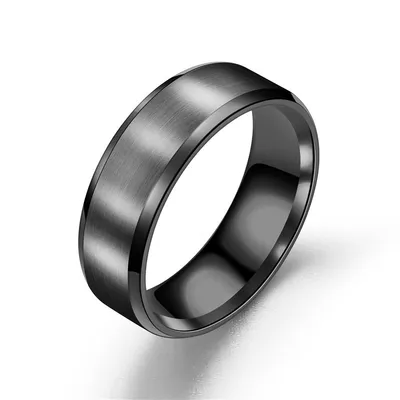 Bague homme Titane noir