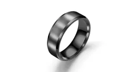 Bague homme Titane noir