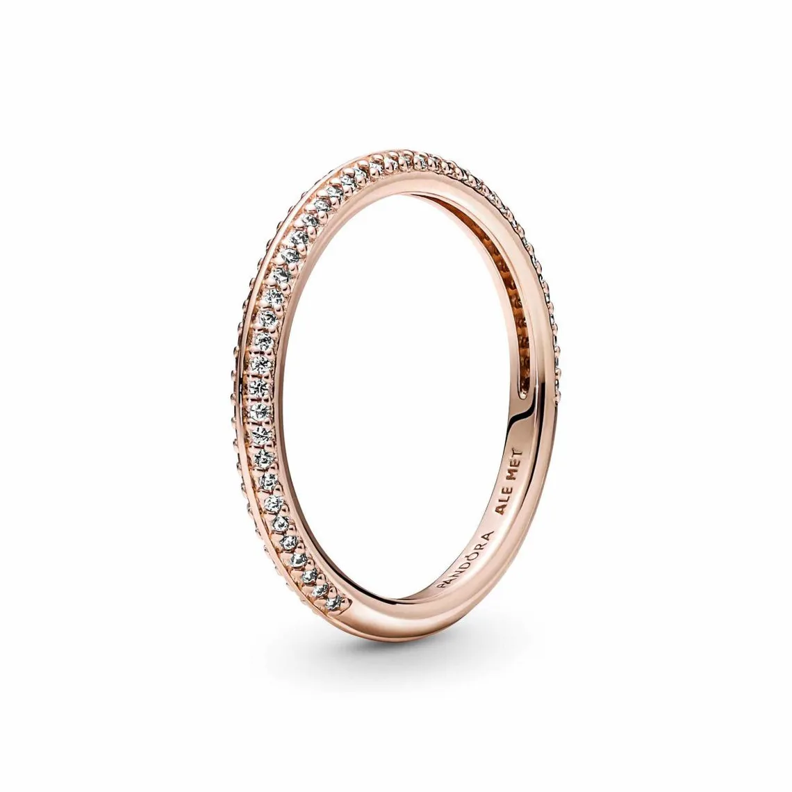 Bague Pavée ronde Pandora ME - Métal Doré à l'or Rose fin 585/1000 | 3 Suisses