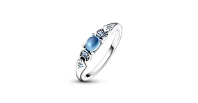 Bague rétro motif astral pour femme