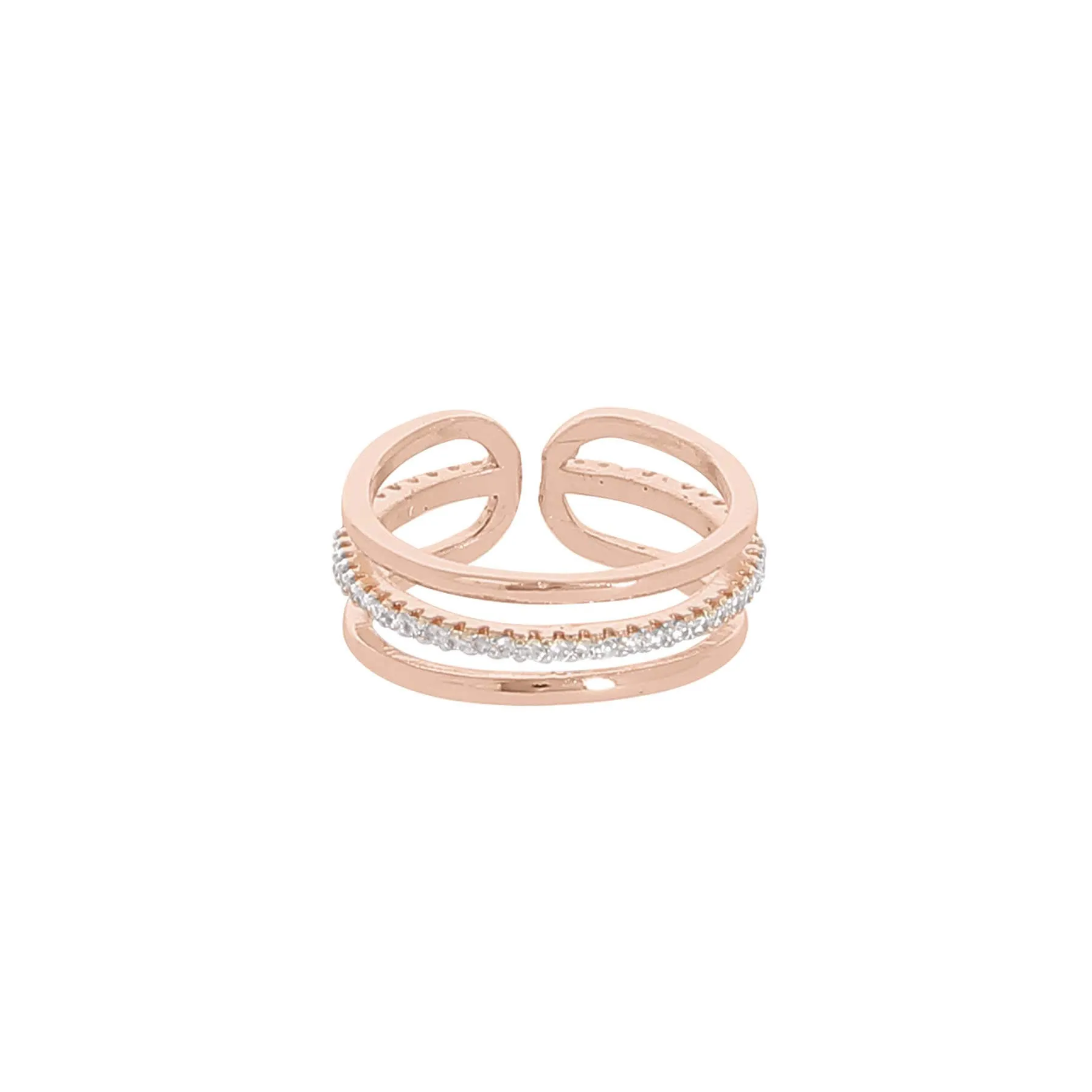 Bague Tali dorée rose