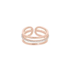 Bague Tali dorée rose