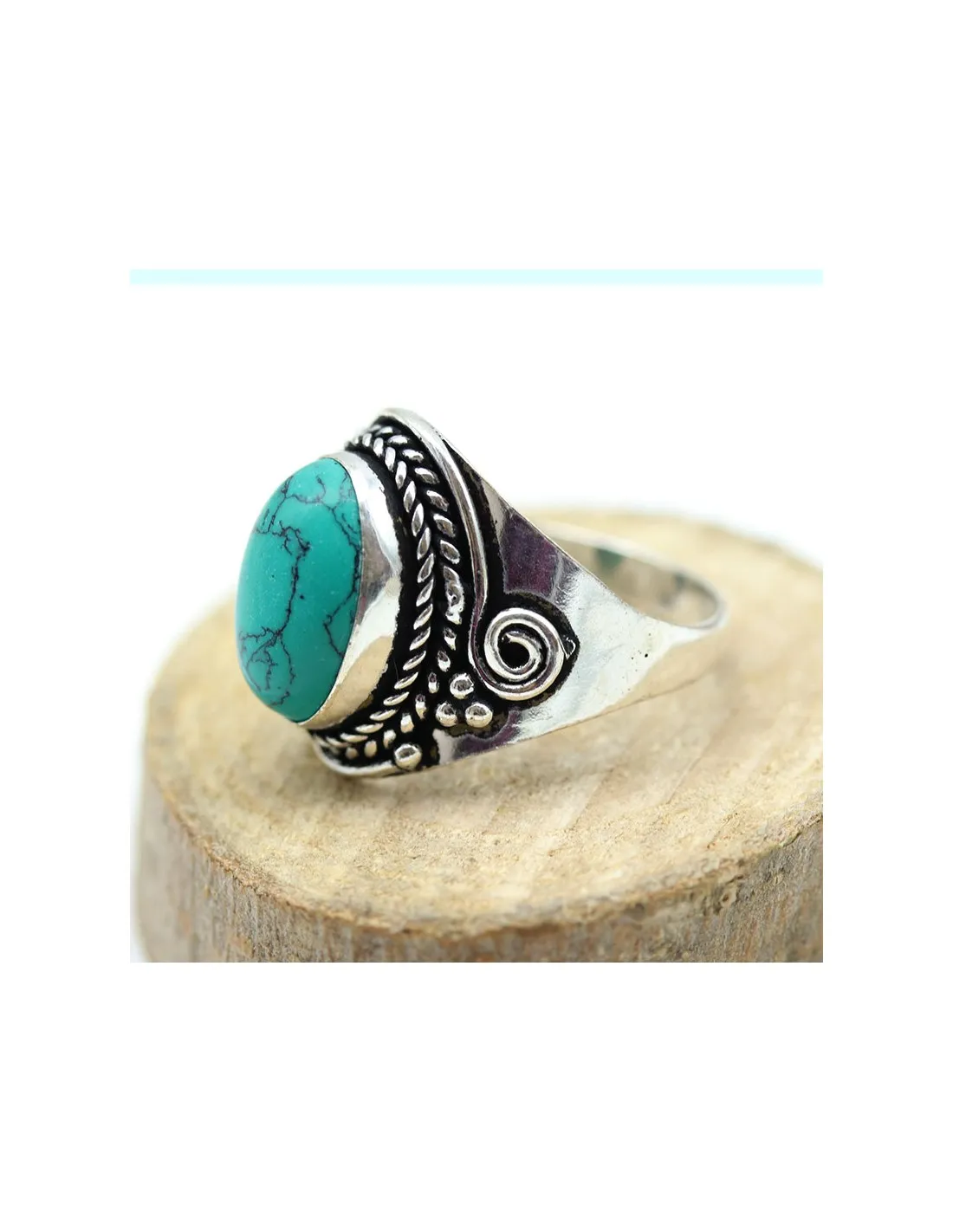 Bague turquoise fantaisie