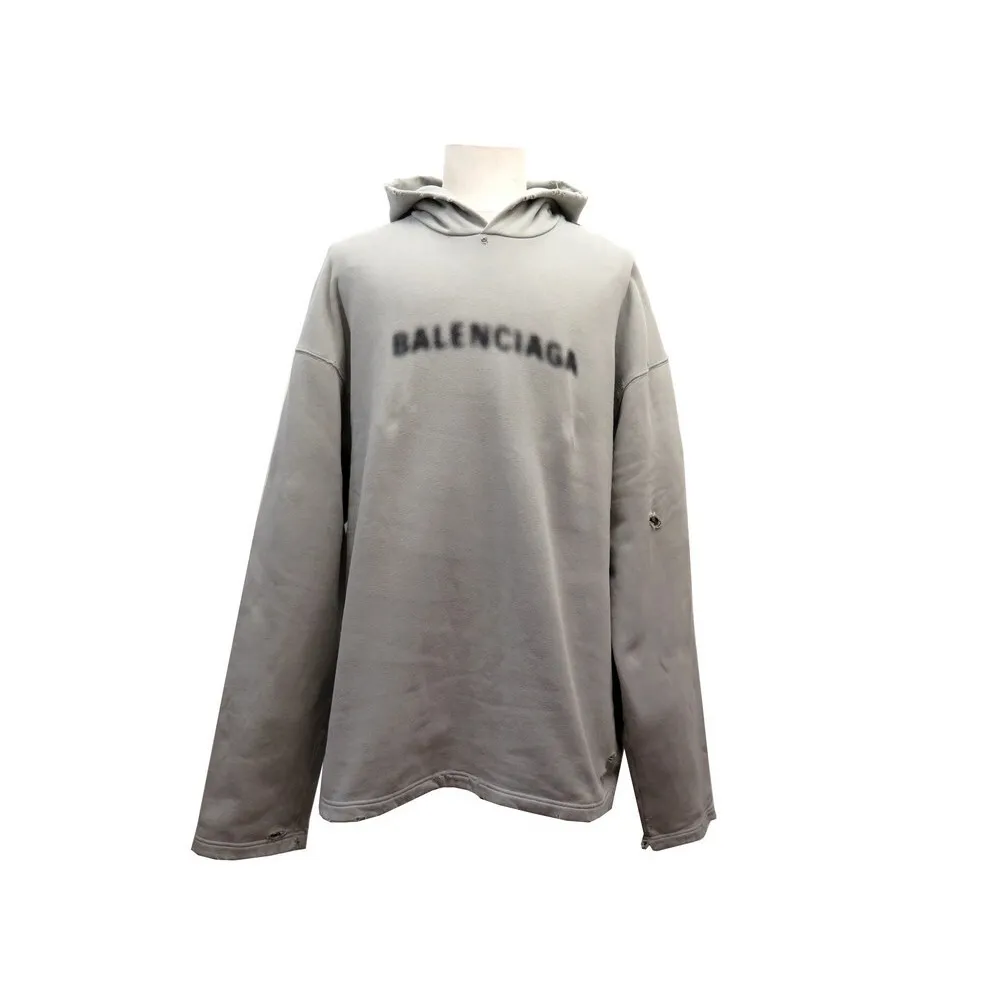 BALENCIAGA PULLS sweat a capuche logo hoodie unifit - 661711