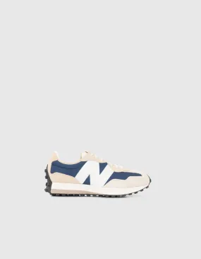 Baskets beiges et marine New Balance 327 Homme