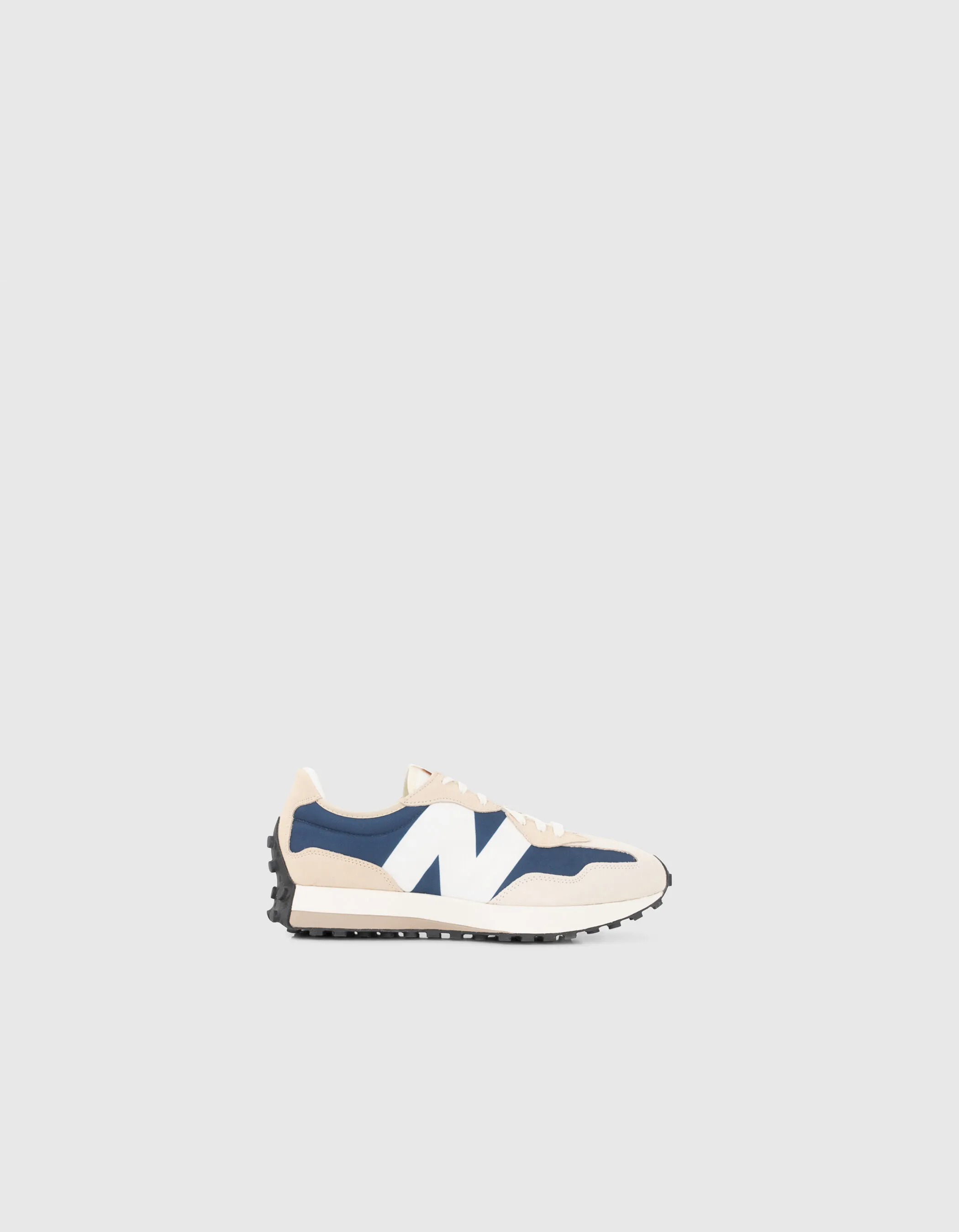 Baskets beiges et marine New Balance 327 Homme