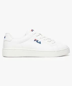 baskets femme a plateforme et details brodes - fila blanc