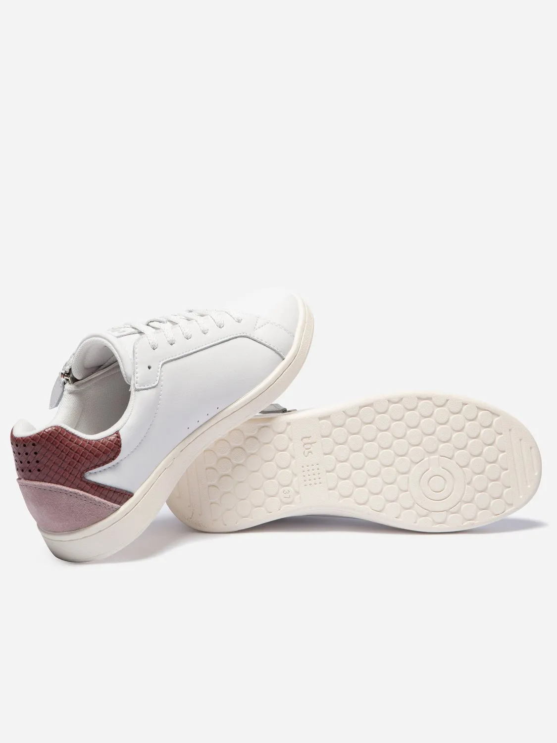 Baskets Femme Eco-Conçues Zippées Blanc tbs