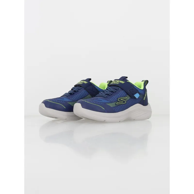 Baskets hyper blitz bleu garçon - Skechers | wimod