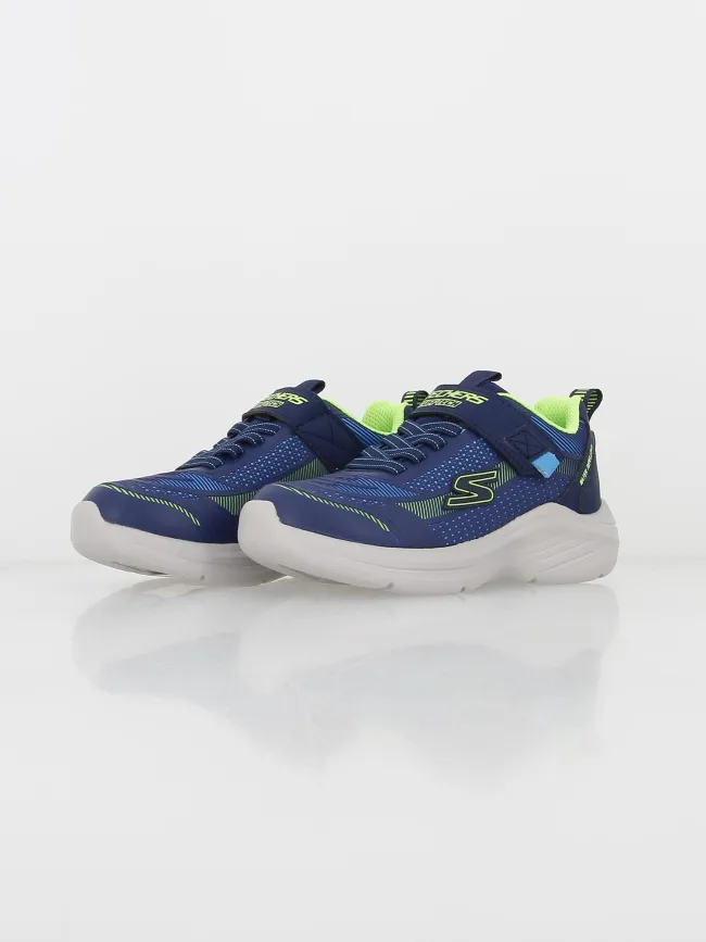 Baskets hyper blitz bleu garçon - Skechers | wimod