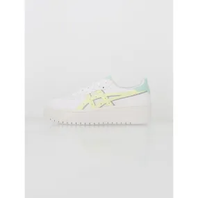 Baskets plateforme japan blanc jaune femme - Asics | wimod