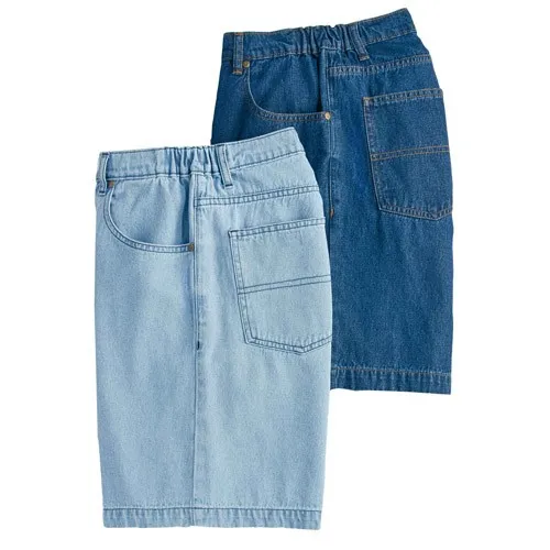 Bermudas en jean - les 2