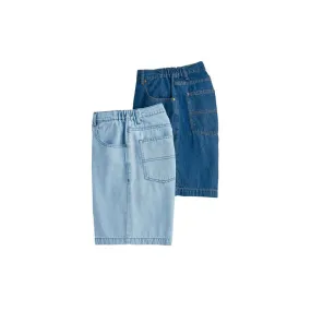 Bermudas en jean - les 2