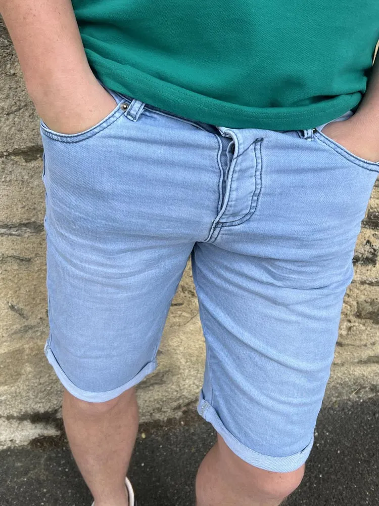 Bermudas jeans clair BART - Deeluxe - Prêt à porter homme Cléstyle US 28 à 42 33 Couleur BLEU