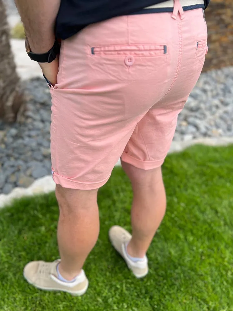 Bermudas rose LENNY - Prêt à porter homme Cléstyle Couleur Rose XXS à 6XL L