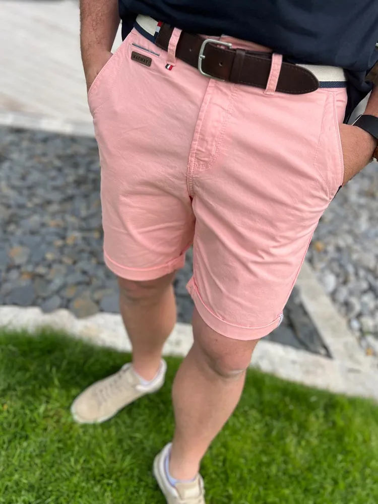 Bermudas rose LENNY - Prêt à porter homme Cléstyle Couleur Rose XXS à 6XL L