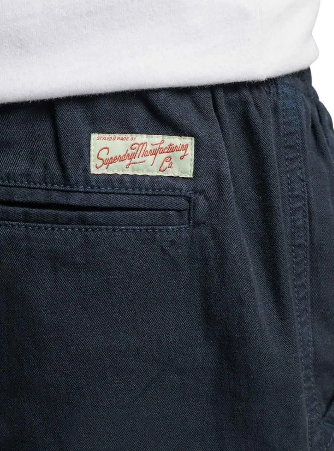 Bermudas Superdry Overdyed Bleu Marine pour Homme