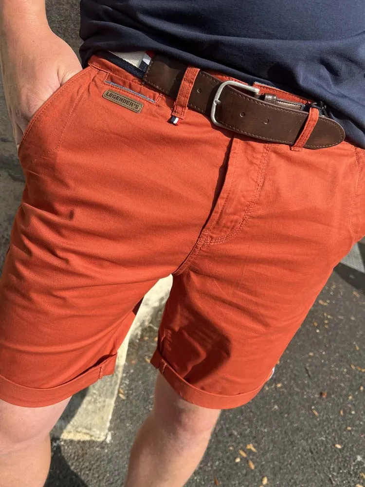 Bermudas terracotta ANTO - Prêt à porter homme Cléstyle XXS à 6XL M Couleur ROUGE