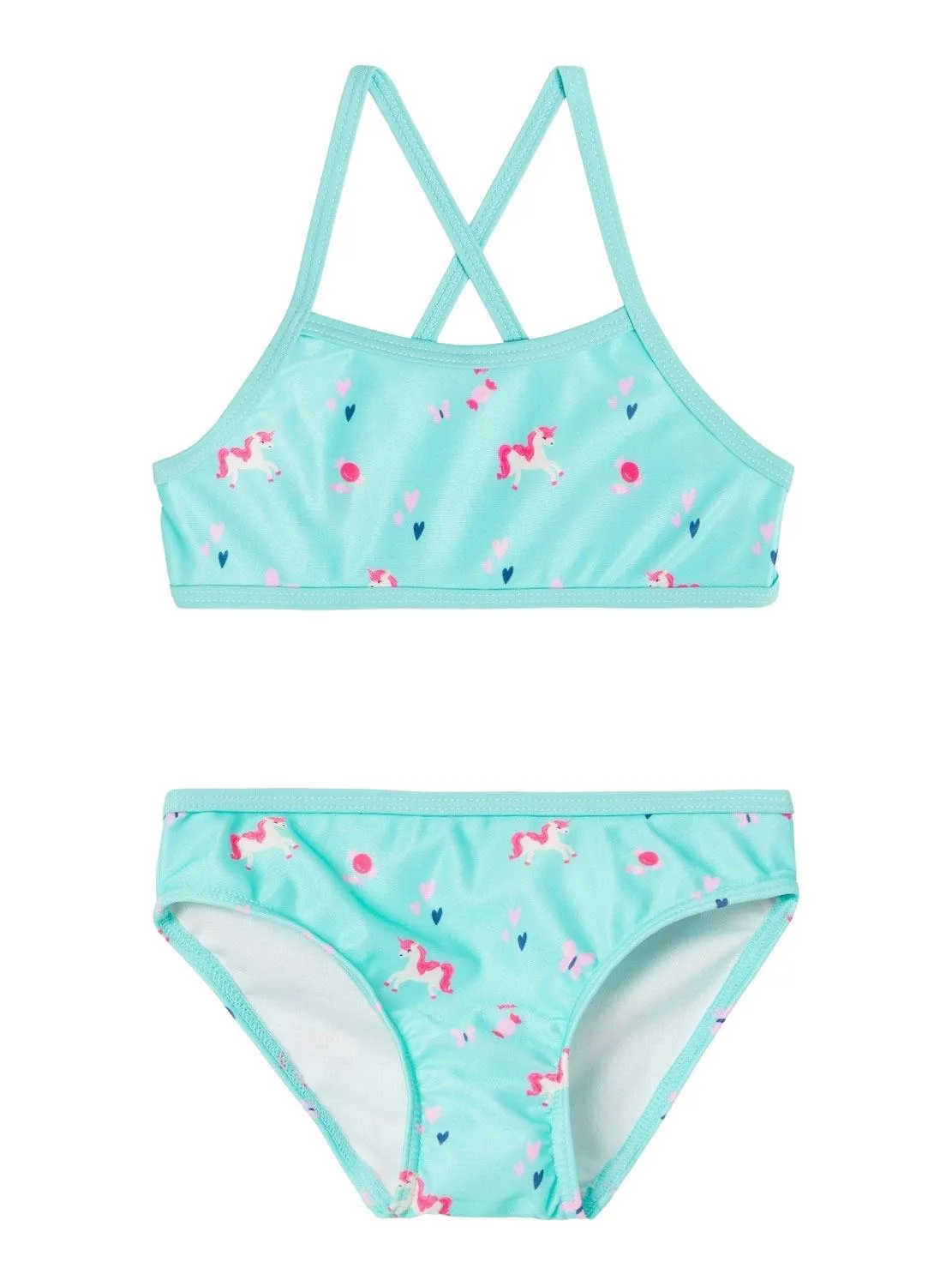 Bikini Name It Zille bleu pour fille