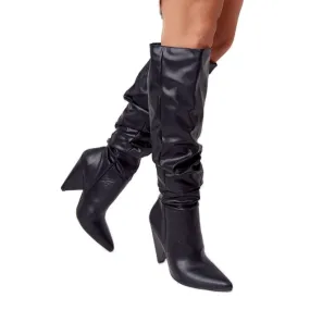 Boots cuir femme Lu Boo Noir le noir