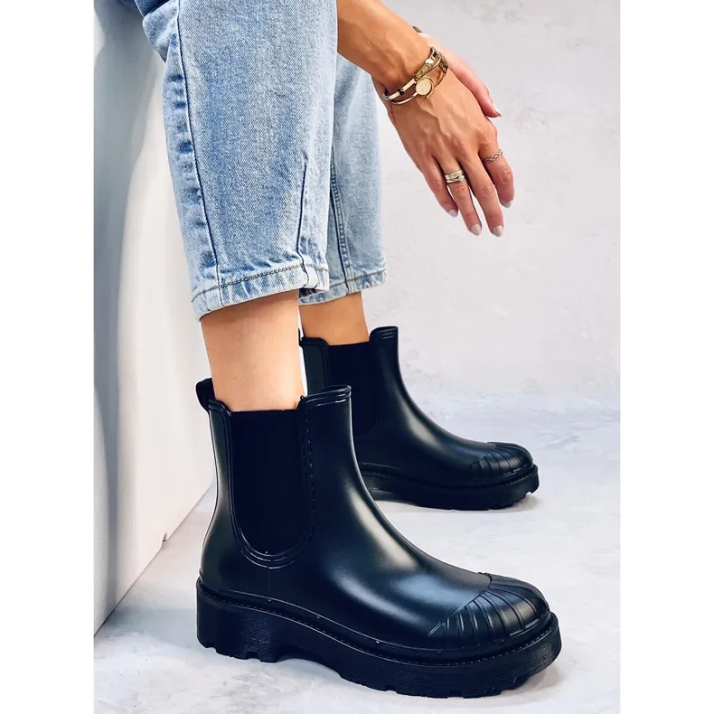 Bottes en caoutchouc Andel Black le noir