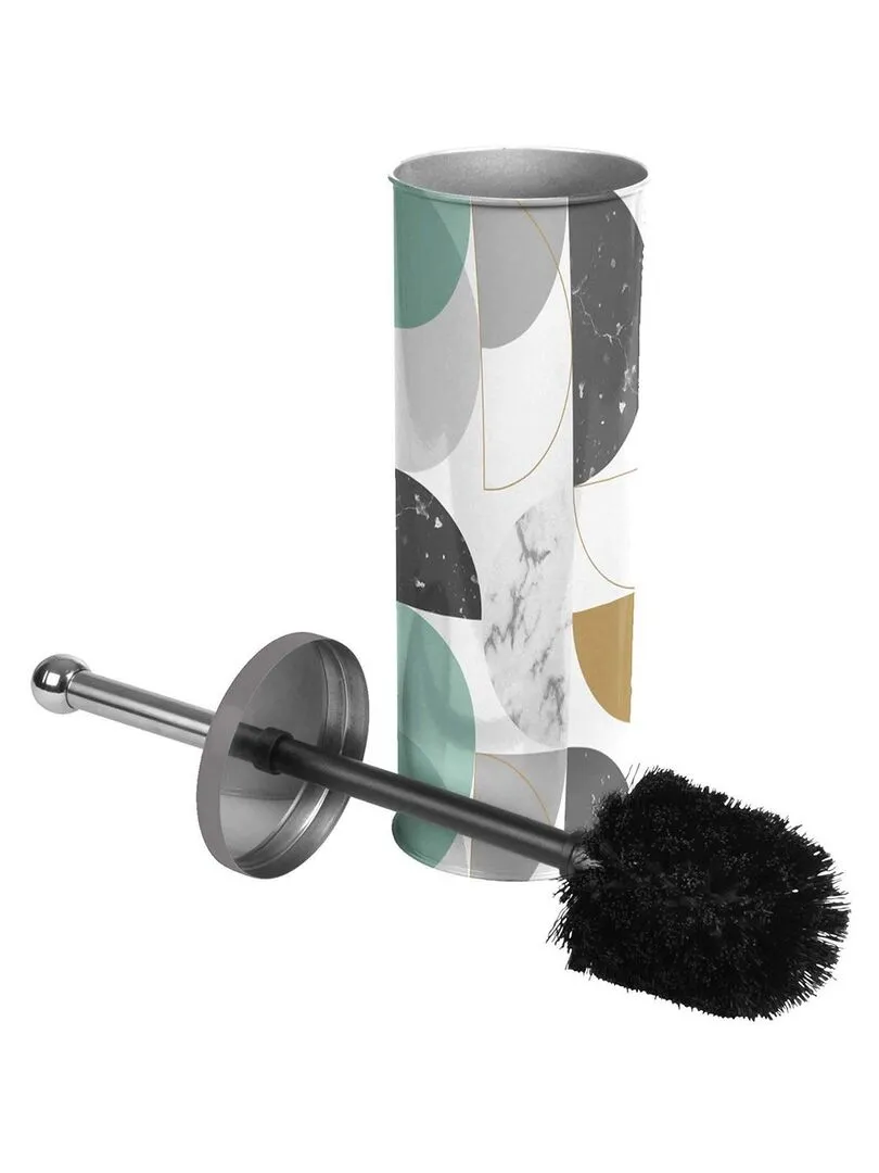 Brosse WC Geomarbre bleu - Blanc