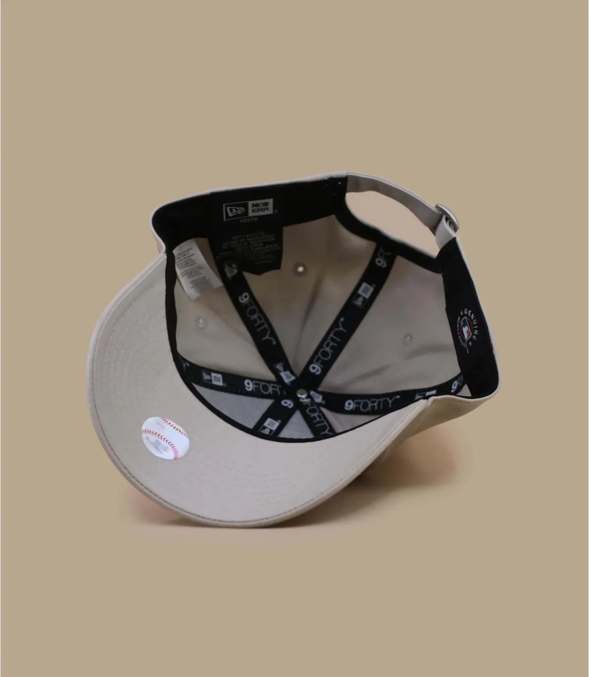 Casquette baseball enfant SOX beige noire - Casquette Kid League Ess 9Forty Sox stone black New Era : Headict