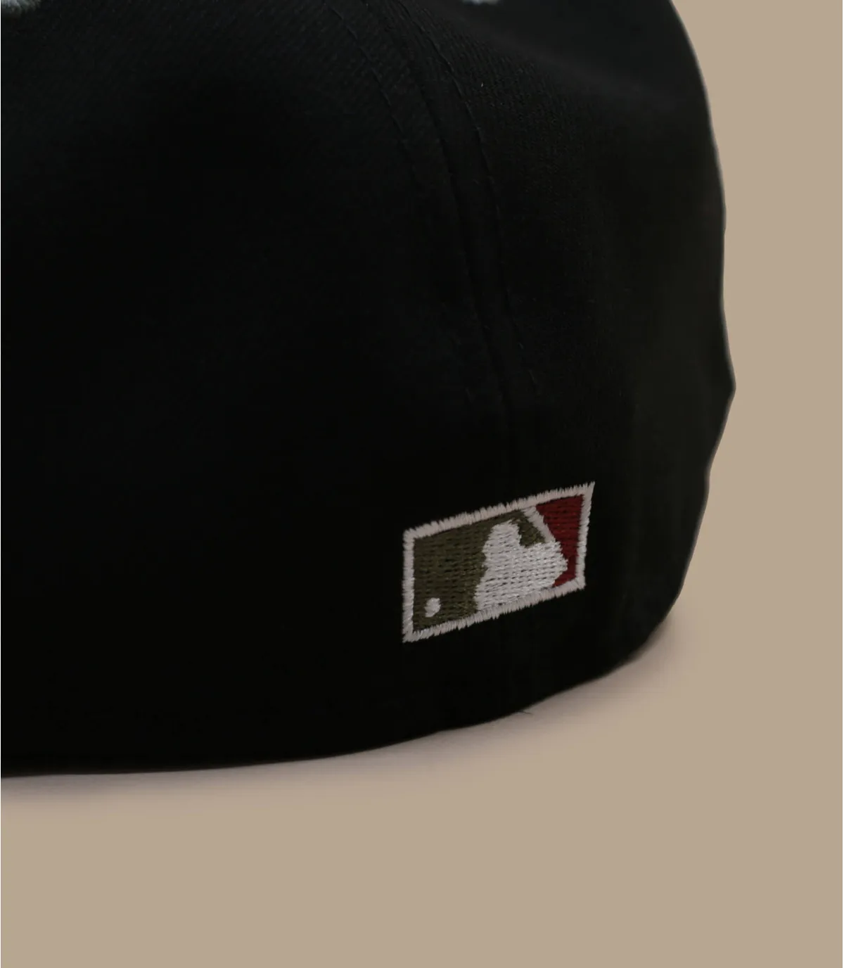 Casquette fitted noire NY - Side Patch 59Fifty New York Yankees black new olive New Era : Headict