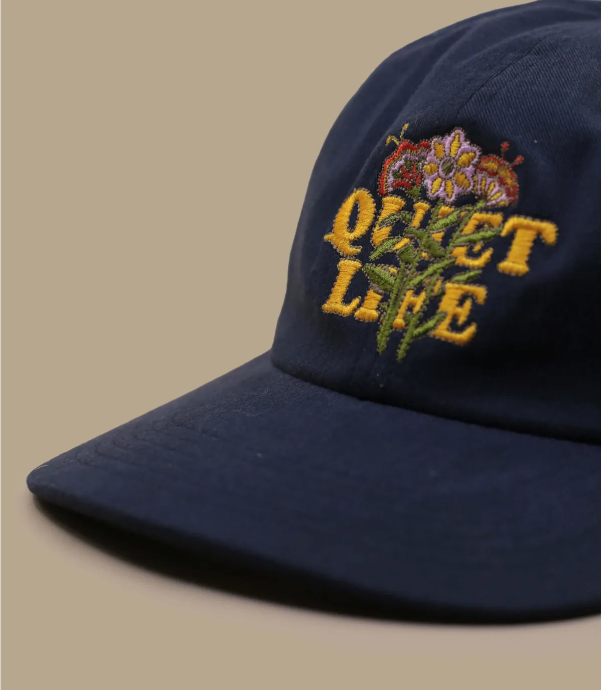 Casquette five panel bleu marine - Casquette Everyday Bouquet Polo navy The Quiet Life : Headict