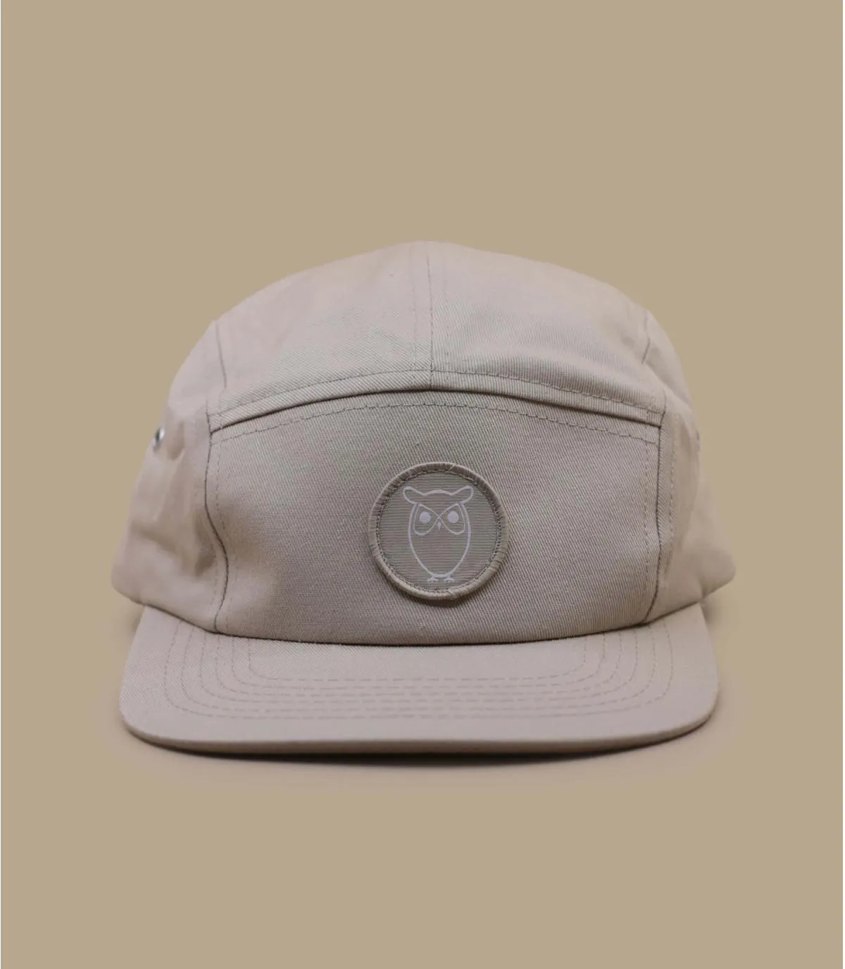 Casquette five panel gris - Backley Cap light feather grey Knowledge Cotton Apparel : Headict