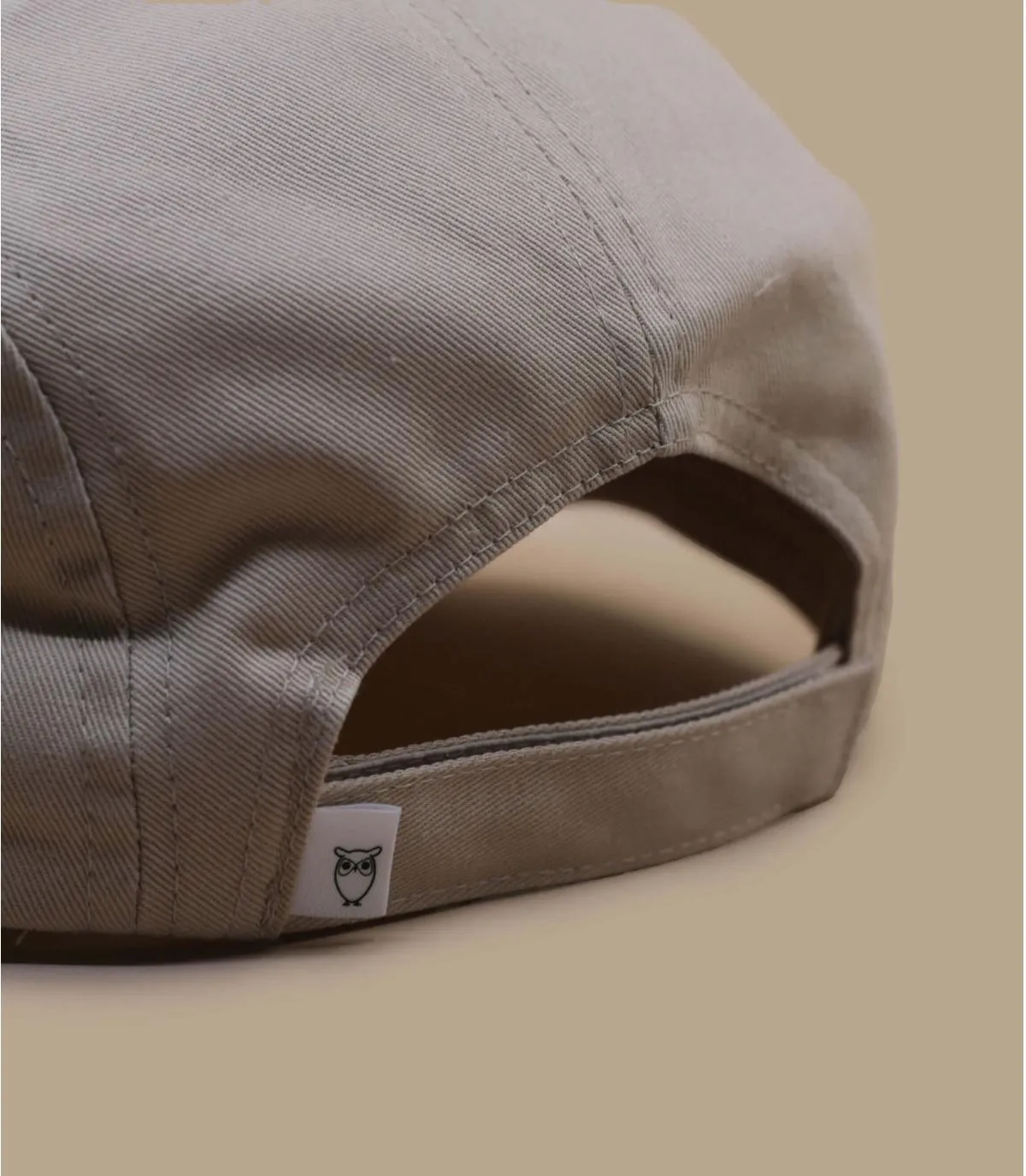 Casquette five panel gris - Backley Cap light feather grey Knowledge Cotton Apparel : Headict