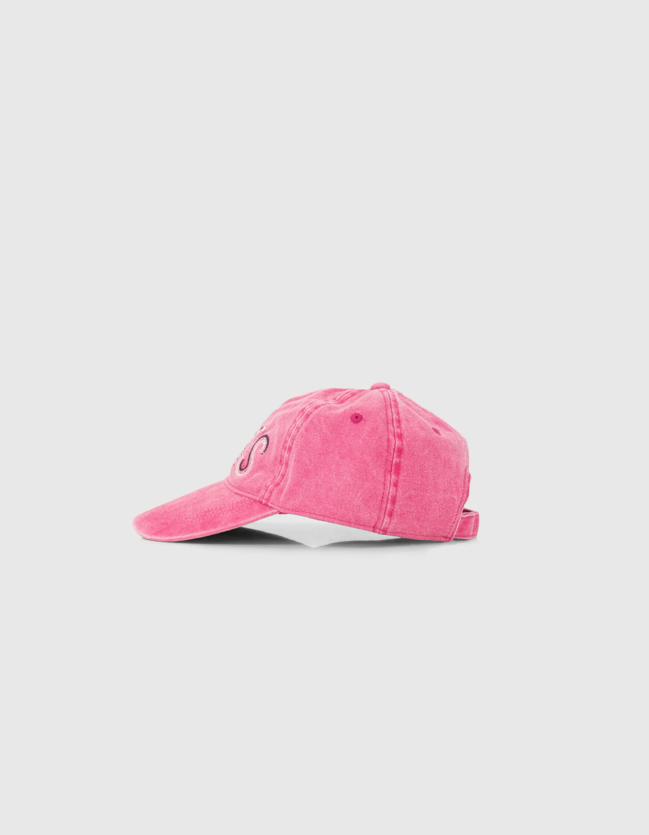 Casquette fuchsia avec broderies devant fille