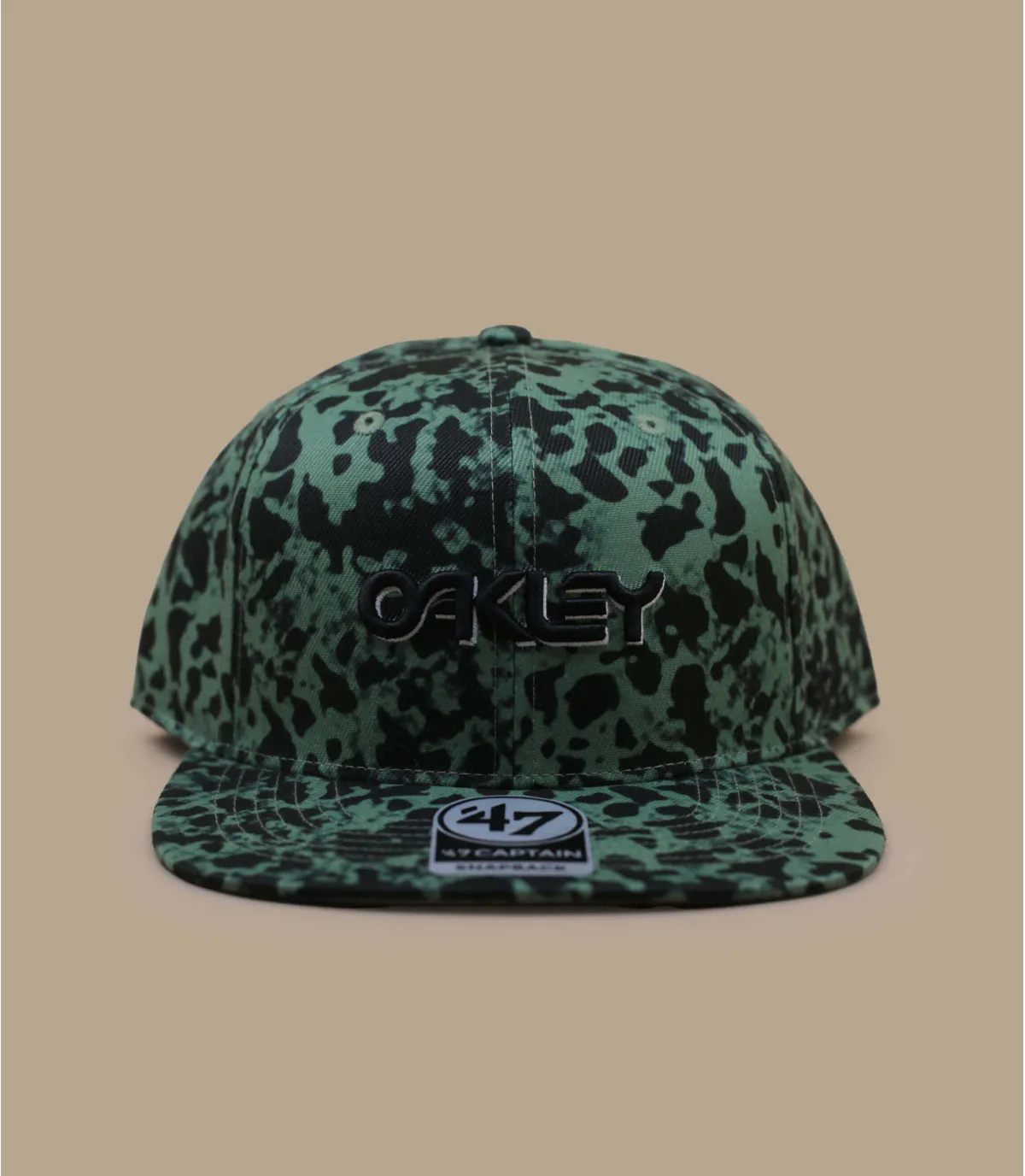 Casquette snapback motif vert et noir - Casquette 47 Ellipse  green fragment Oakley : Headict