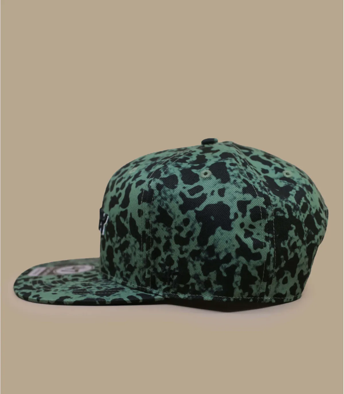 Casquette snapback motif vert et noir - Casquette 47 Ellipse  green fragment Oakley : Headict