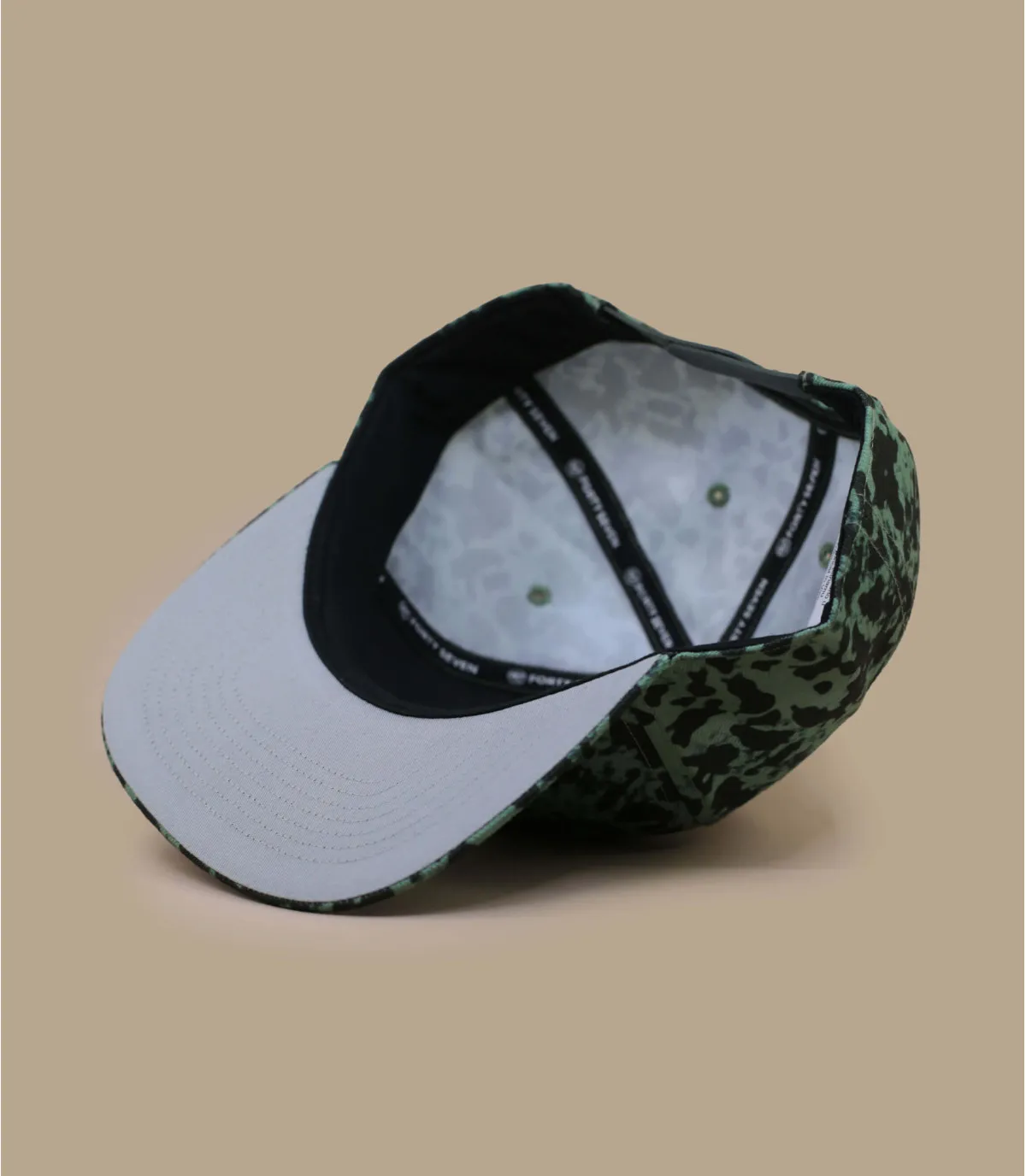 Casquette snapback motif vert et noir - Casquette 47 Ellipse  green fragment Oakley : Headict