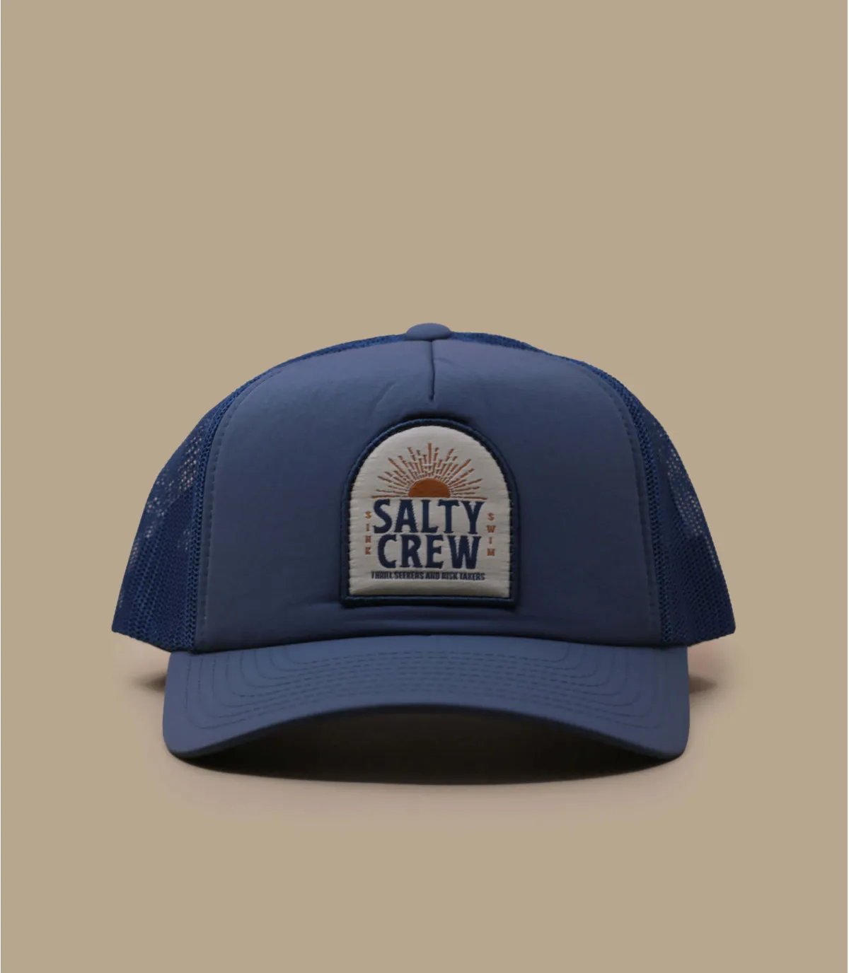 Casquette trucker bleu marine - Casquette Cruisin Trucker blue lagoon Salty Crew : Headict