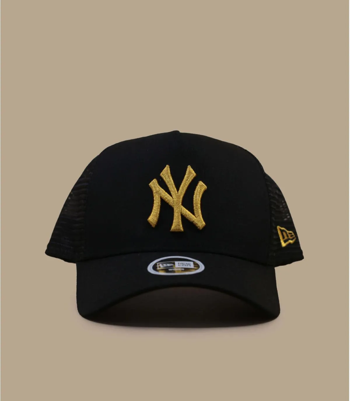 Casquette trucker femme NY noire - Casquette Wmn Metallic Trucker NY black New Era : Headict