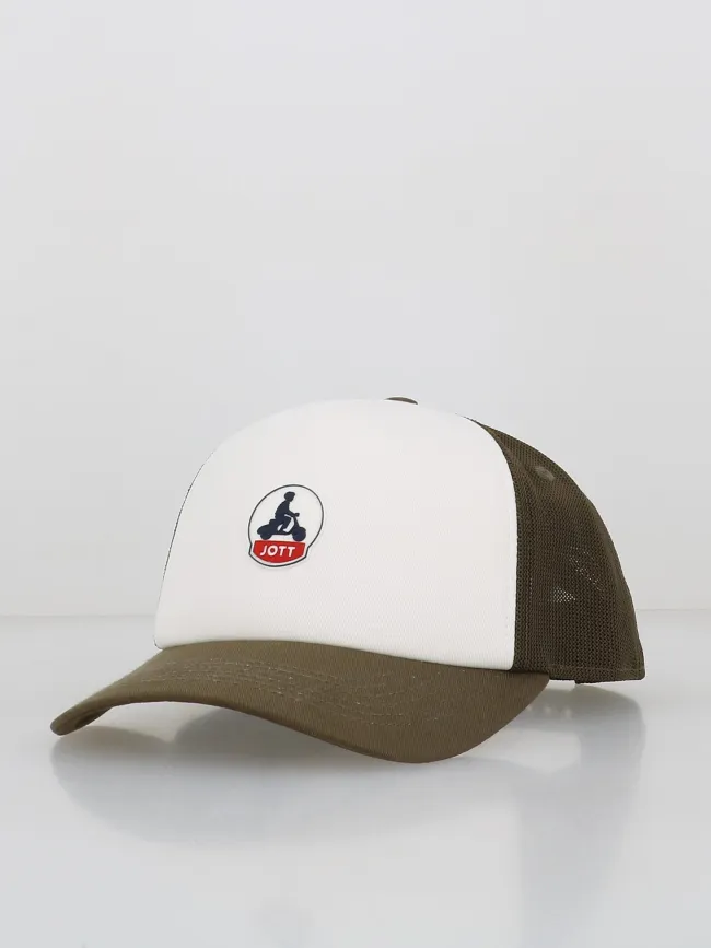 Casquette trucker sail bicolore army kaki blanc - Jott | wimod