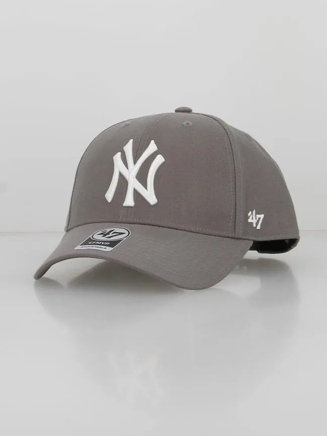 Casquette yankees snapback mvp gris foncé blanc - 47 Brand | wimod