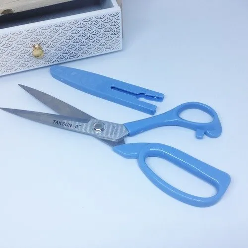 Ciseaux de couture,ciseaux tailleur de 23 cm bleu