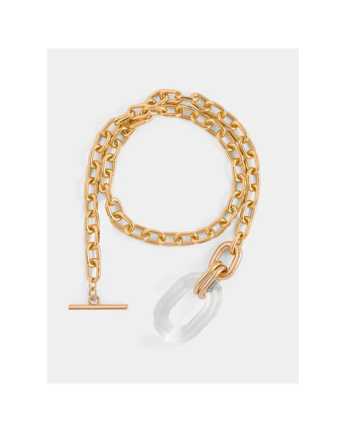 COLLIER SAUTOIR GOLD/TRANSPARENT - Paco Rabanne | Chez Maman Rouen