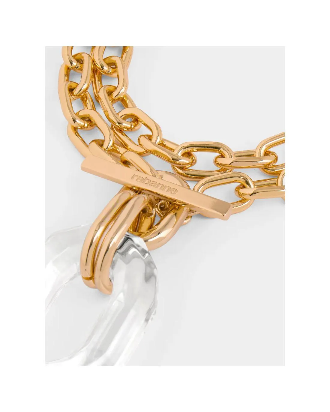 COLLIER SAUTOIR GOLD/TRANSPARENT - Paco Rabanne | Chez Maman Rouen